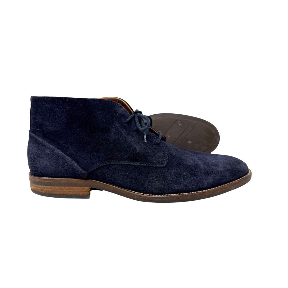 Tommy Hilfiger Mens booties Size 10 Chukka Boot Blue Suede